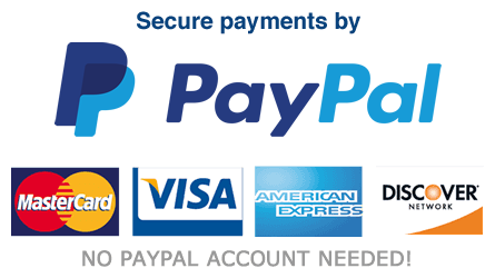 Secure payments by PayPal